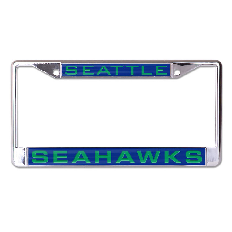 Seattle Seahawks License Plate Frame - Inlaid