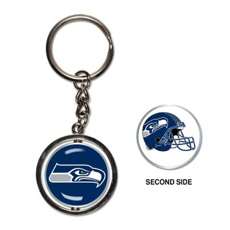 Seattle Seahawks Key Ring Spinner Style