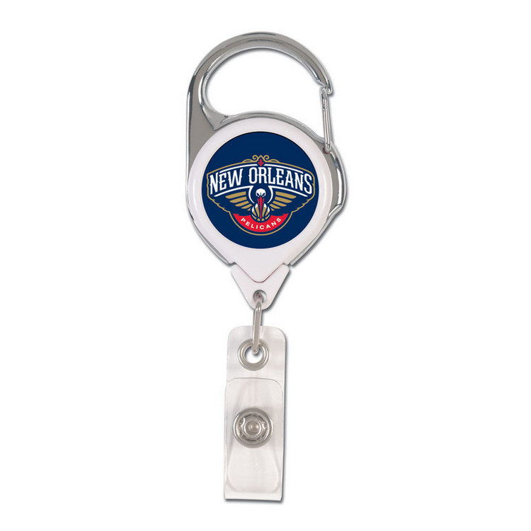 New Orleans Pelicans Badge Holder Premium Retractable