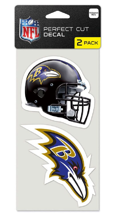 Baltimore Ravens Set of 2 Die Cut Decals