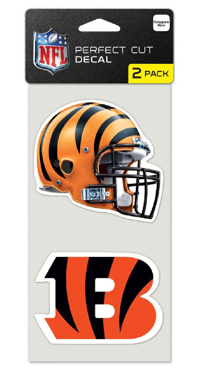 Cincinnati Bengals Set of 2 Die Cut Decals