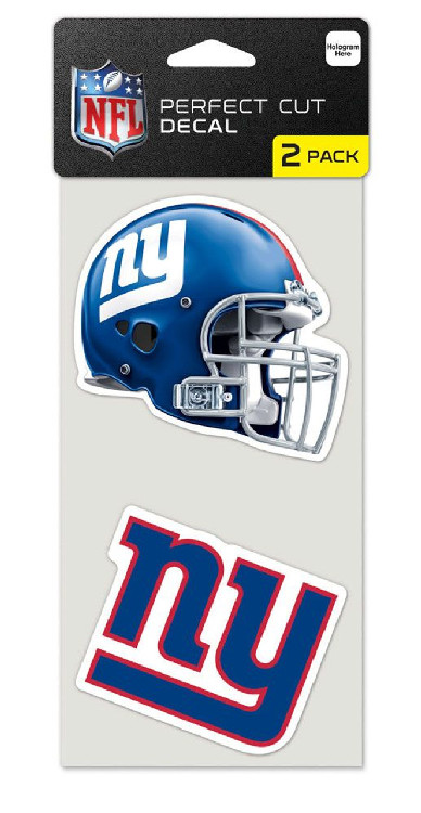 New York Giants Set of 2 Die Cut Decals