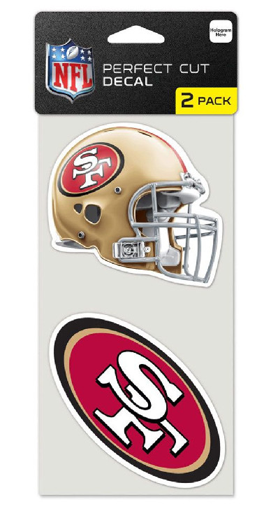 San Francisco 49ers Set of 2 Die Cut Decals