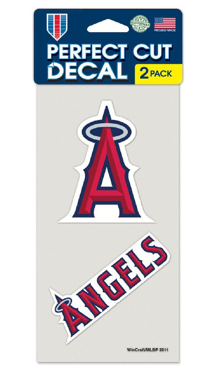 Los Angeles Angels Decal 4x4 Perfect Cut Set of 2