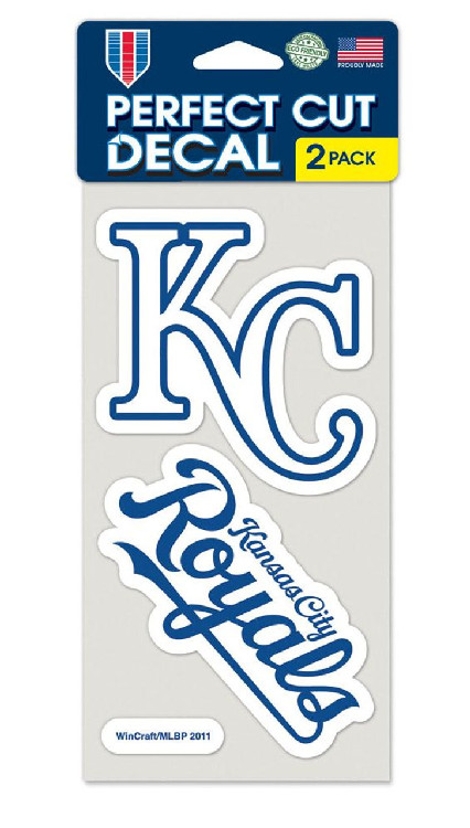 Kansas City Royals Set of 2 Die Cut Decals