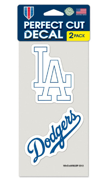 Los Angeles Dodgers Set of 2 Die Cut Decals