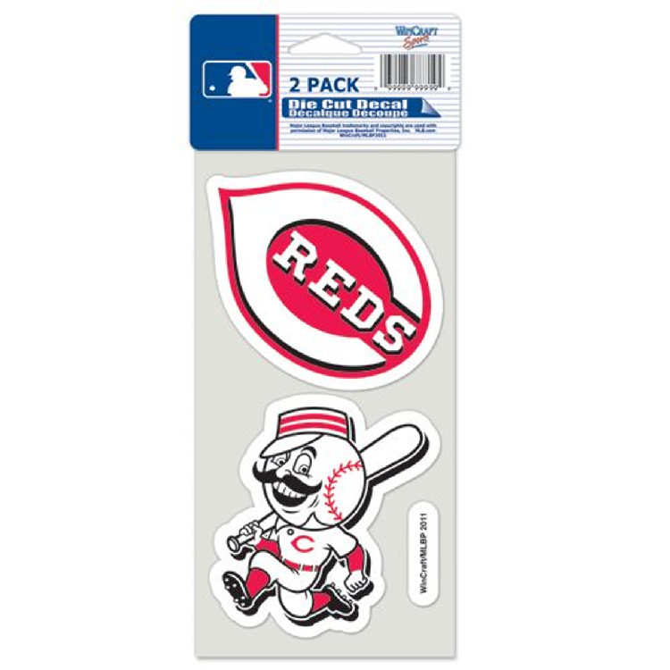 Cincinnati Reds Set of 2 Die Cut Decals