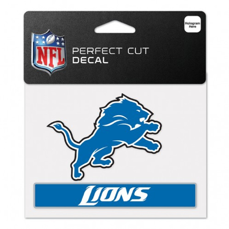 Detroit Lions Decal 4.5x5.75 Perfect Cut Color