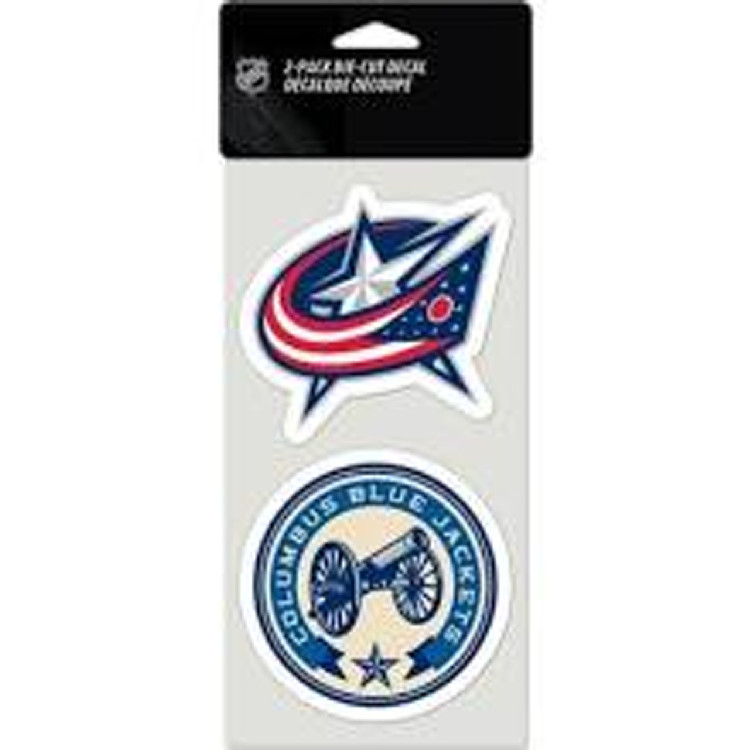 Columbus Blue Jackets Set of 2 Die Cut Decals