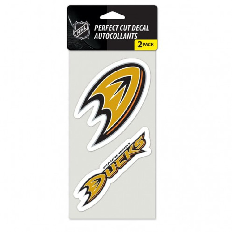 Anaheim Ducks Decal 4x4 Perfect Cut Set of 2