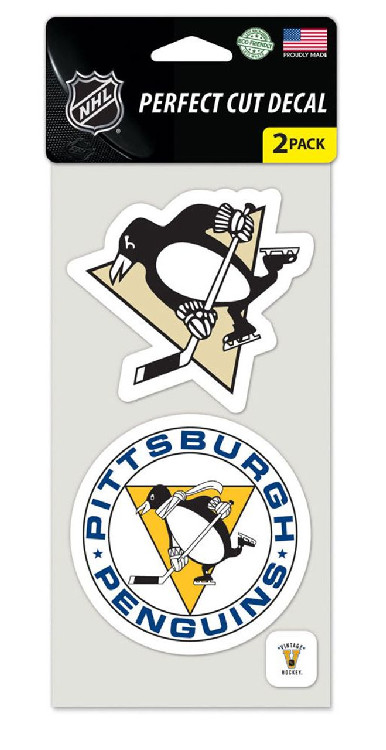 Pittsburgh Penguins Set of 2 Die Cut Decals