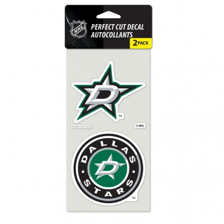 Dallas Stars Decal 4x4 Perfect Cut Set of 2