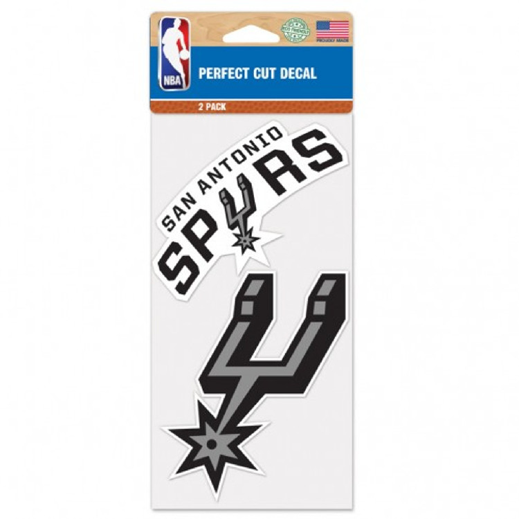 San Antonio Spurs Decal 4x4 Perfect Cut Set of 2