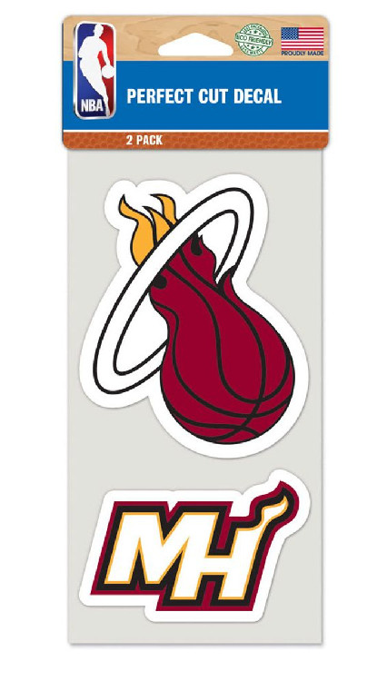 Miami Heat Set of 2 Die Cut Decals