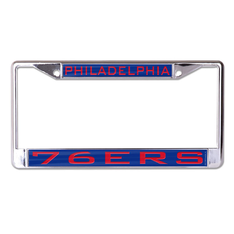 Philadelphia 76ers License Plate Frame - Inlaid