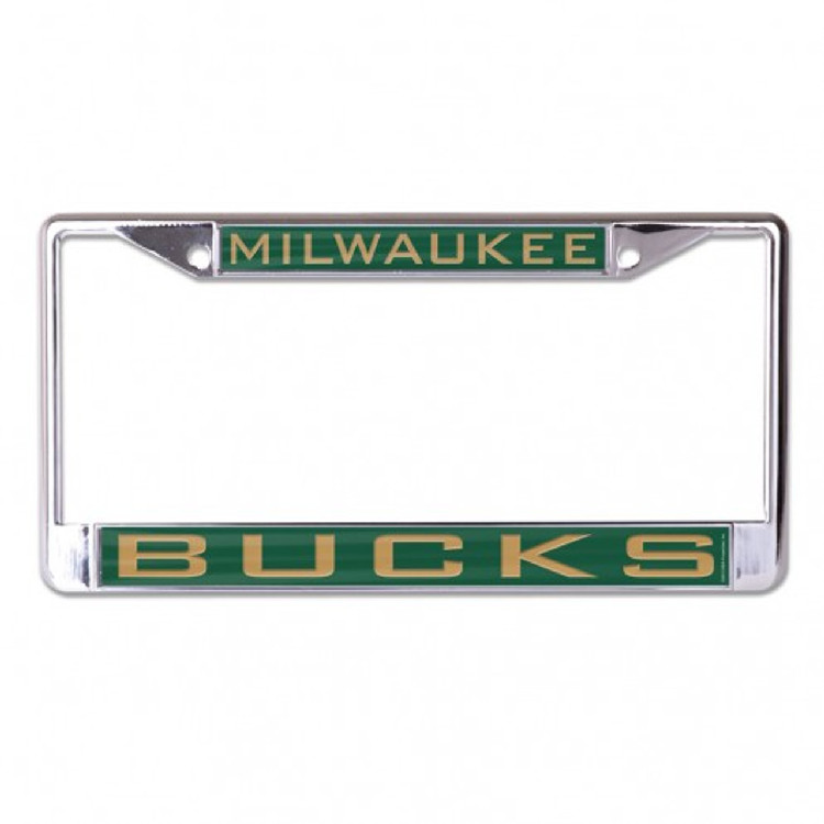 Milwaukee Bucks License Plate Frame - Inlaid