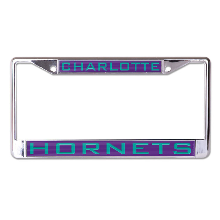 Charlotte Hornets License Plate Frame - Inlaid