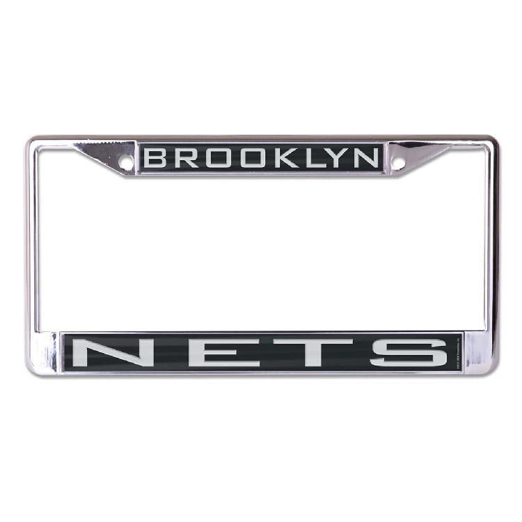 Brooklyn Nets License Plate Frame - Inlaid