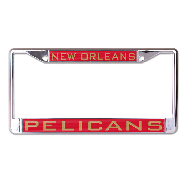 New Orleans Pelicans License Plate Frame - Inlaid