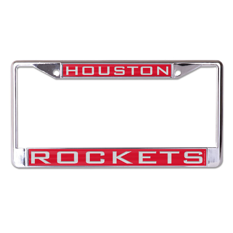 Houston Rockets License Plate Frame - Inlaid