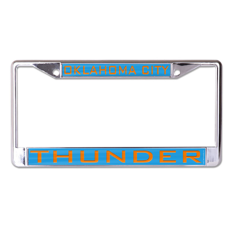 Oklahoma City Thunder License Plate Frame - Inlaid