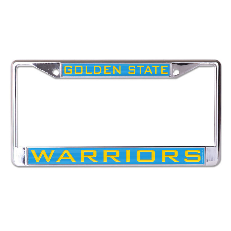 Golden State Warriors License Plate Frame - Inlaid