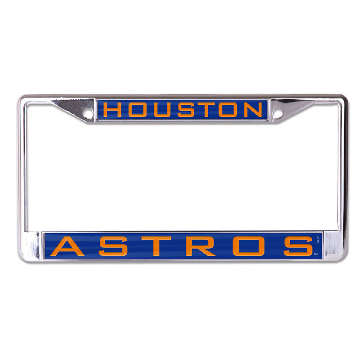 Houston Astros License Plate Frame - Inlaid