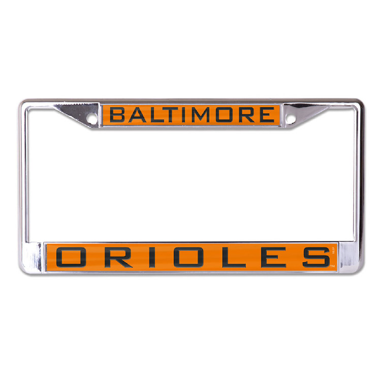 Baltimore Orioles License Plate Frame - Inlaid