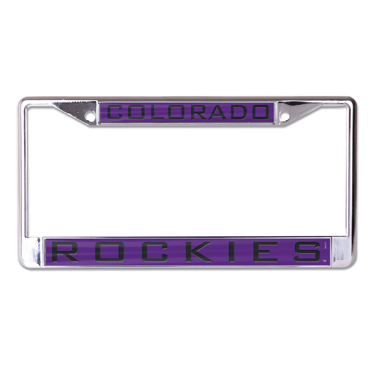 Colorado Rockies License Plate Frame - Inlaid