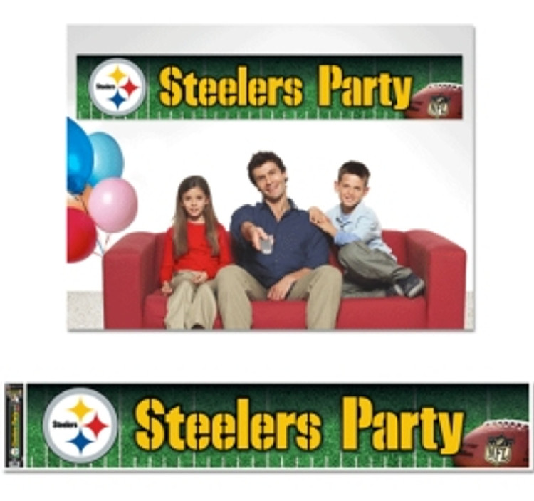 Pittsburgh Steelers Banner 12x65 Party Style CO