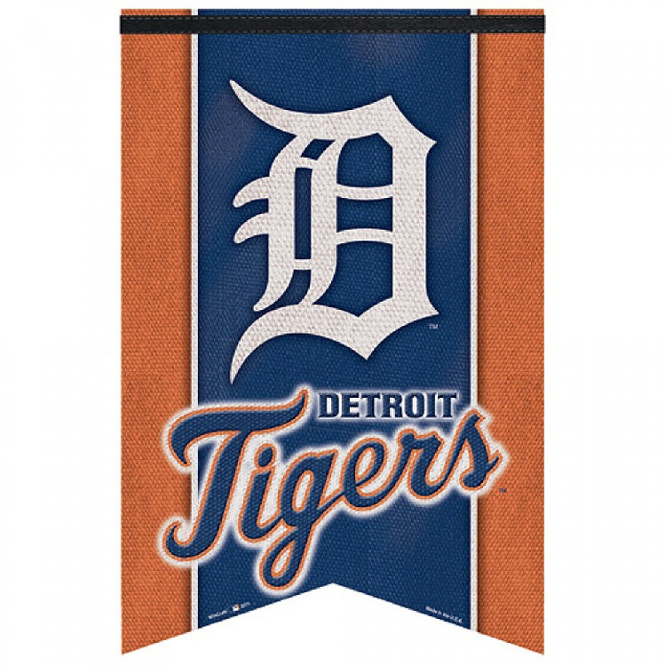 Detroit Tigers Banner 17x26 Pennant Style Premium Felt