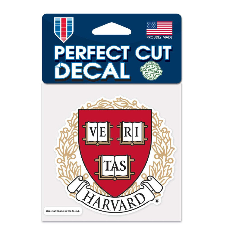 Harvard Crimson Decal 4x4 Perfect Cut Color