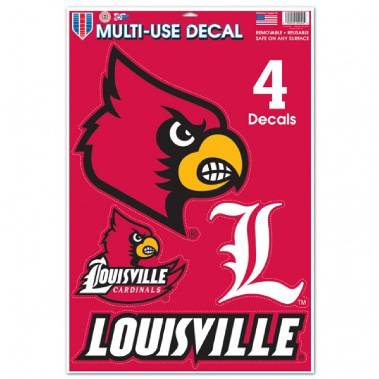 Louisville Cardinals Decal 11x17 Ultra