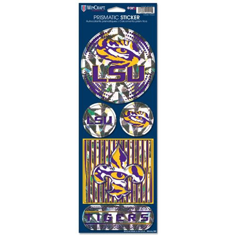 LSU Tigers Stickers Prismatic