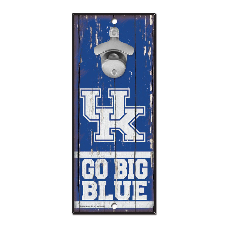 Kentucky Wildcats Sign Wood 5x11 Bottle Opener