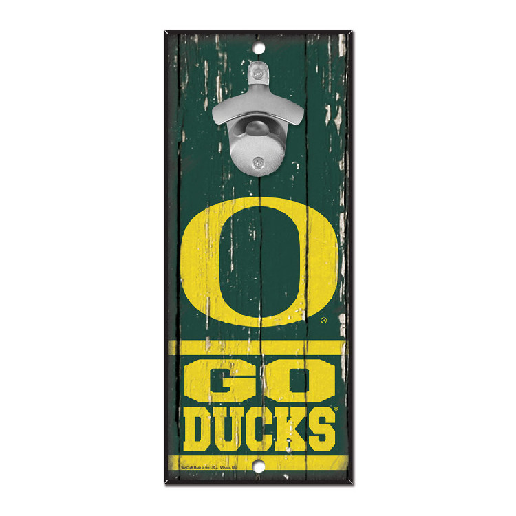 Oregon Ducks Sign Wood 5x11 Bottle Opener