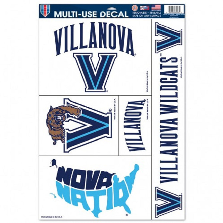 Villanova Wildcats Decal 11x17 Multi Use 5 Piece