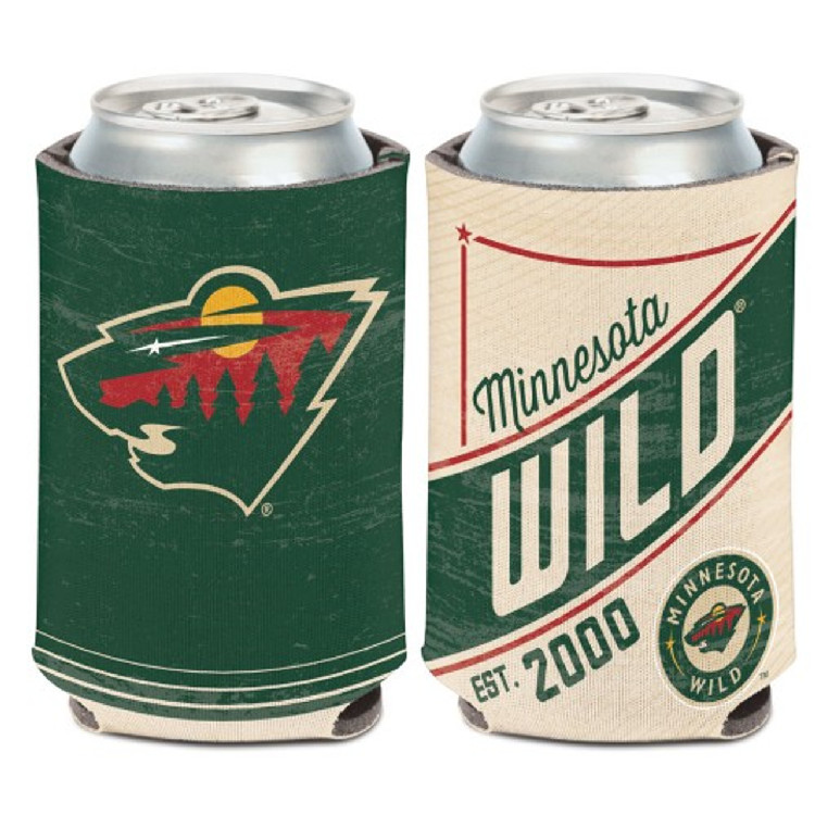 Minnesota Wild Can Cooler Vintage Design