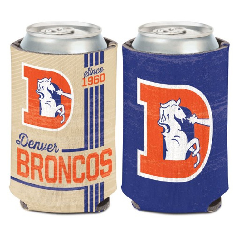 Denver Broncos Can Cooler Vintage Design