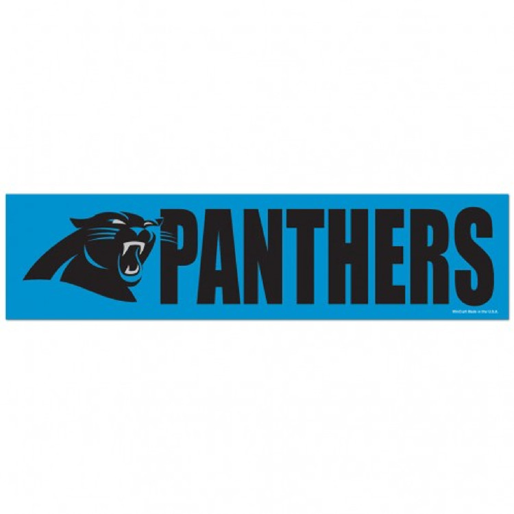 Carolina Panthers Decal 3x12 Bumper Strip Style