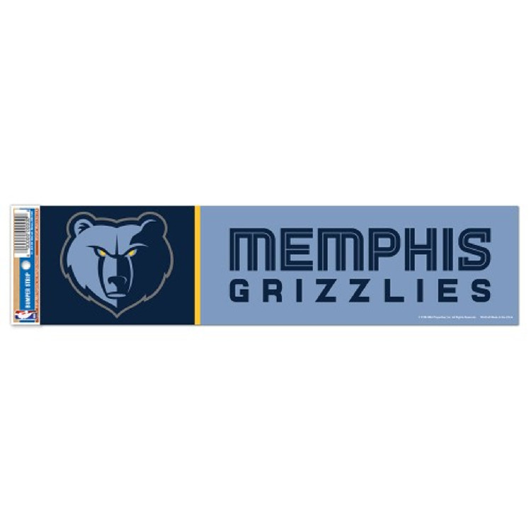 Memphis Grizzlies Decal 3x12 Bumper Strip Style