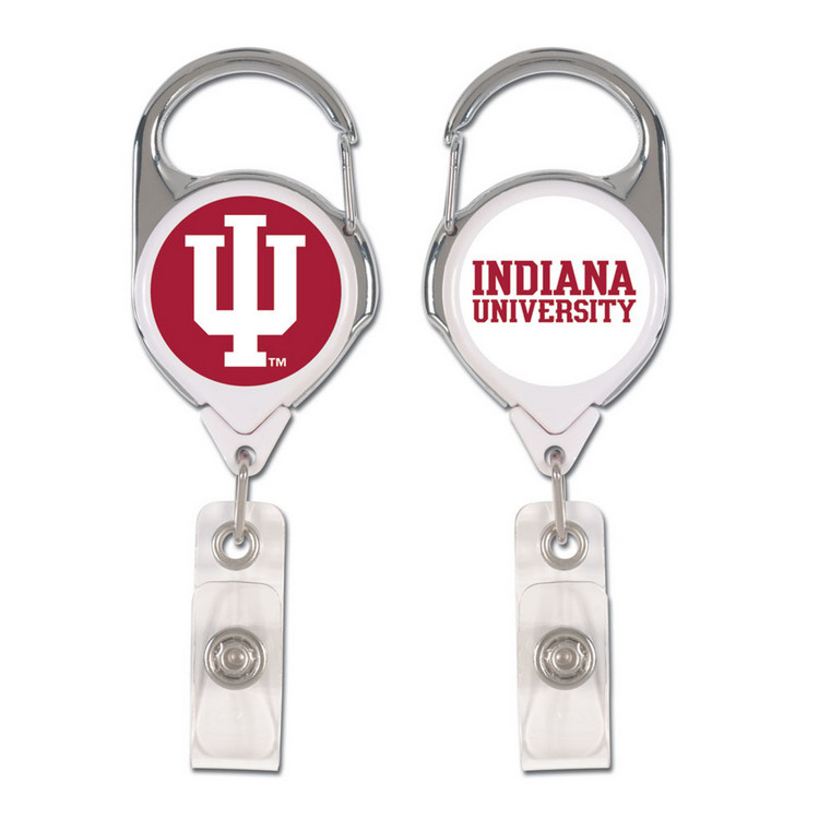 Indiana Hoosiers Badge Holder Premium Retractable