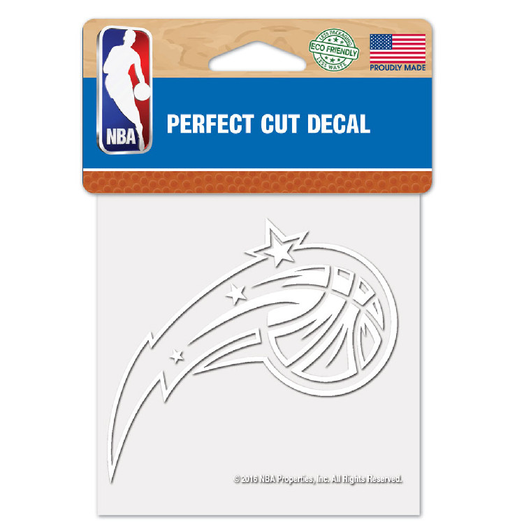 Orlando Magic Decal 4x4 Perfect Cut White