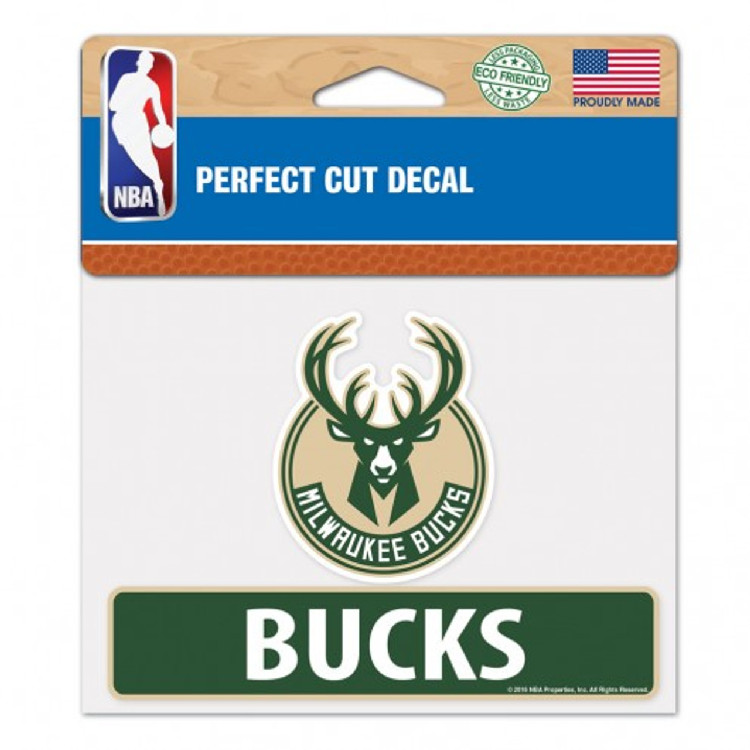 Milwaukee Bucks Decal 4.5x5.75 Perfect Cut Color