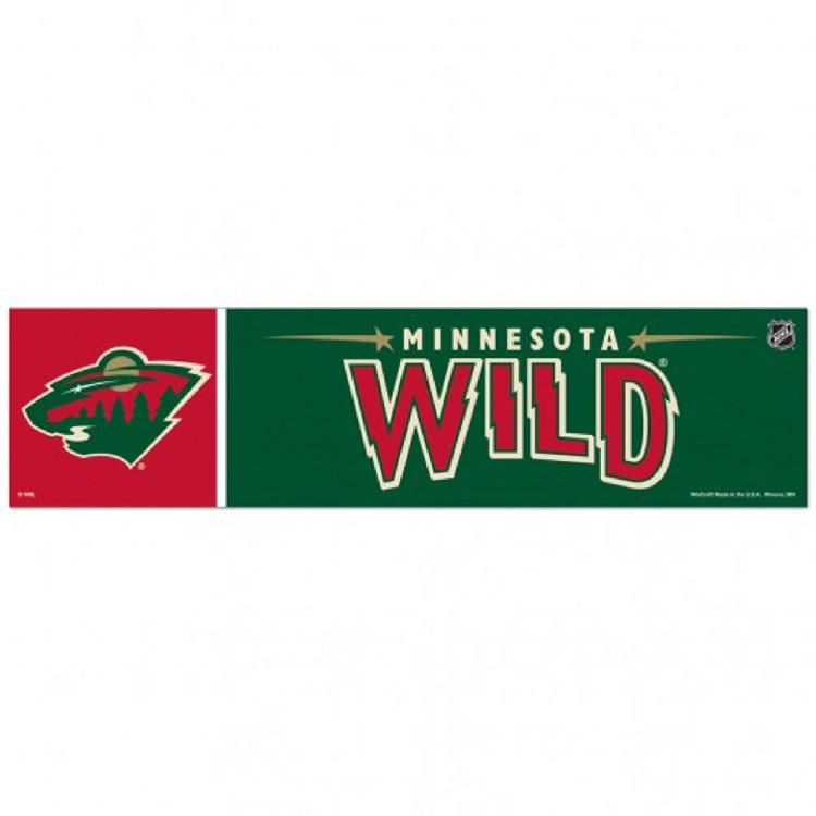 Wincraft Minnesota Wild Decal 3x12 Bumper Strip Style -