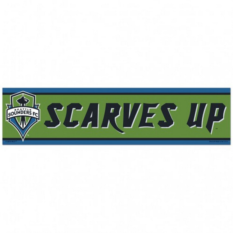 Seattle Sounders FC Decal 3x12 Bumper Strip Style
