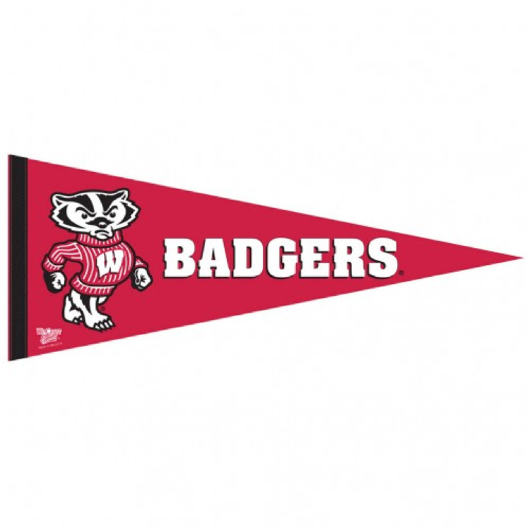 Wisconsin Badgers Pennant 12x30 Premium Style