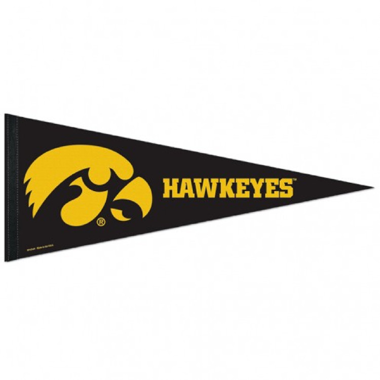 Iowa Hawkeyes Pennant 12x30 Premium Style