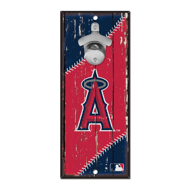 Los Angeles Angels Sign Wood 5x11 Bottle Opener