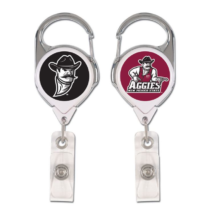 New Mexico State Aggies Badge Holder Premium Retractable